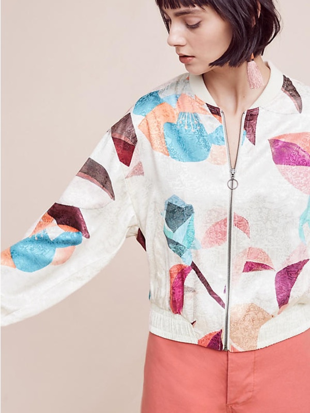 Anthropologie Elevensies Geo Bomber Jacket